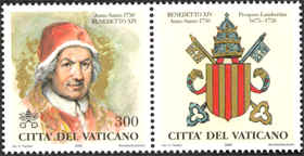 Benedetto XIV - Anno Santo 1750 - Prospero Lambertini 1675-1758 