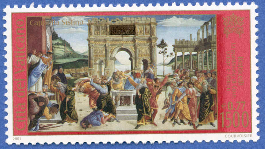 Botticelli: La punizione di Core, Datan e Abiron L. 1500